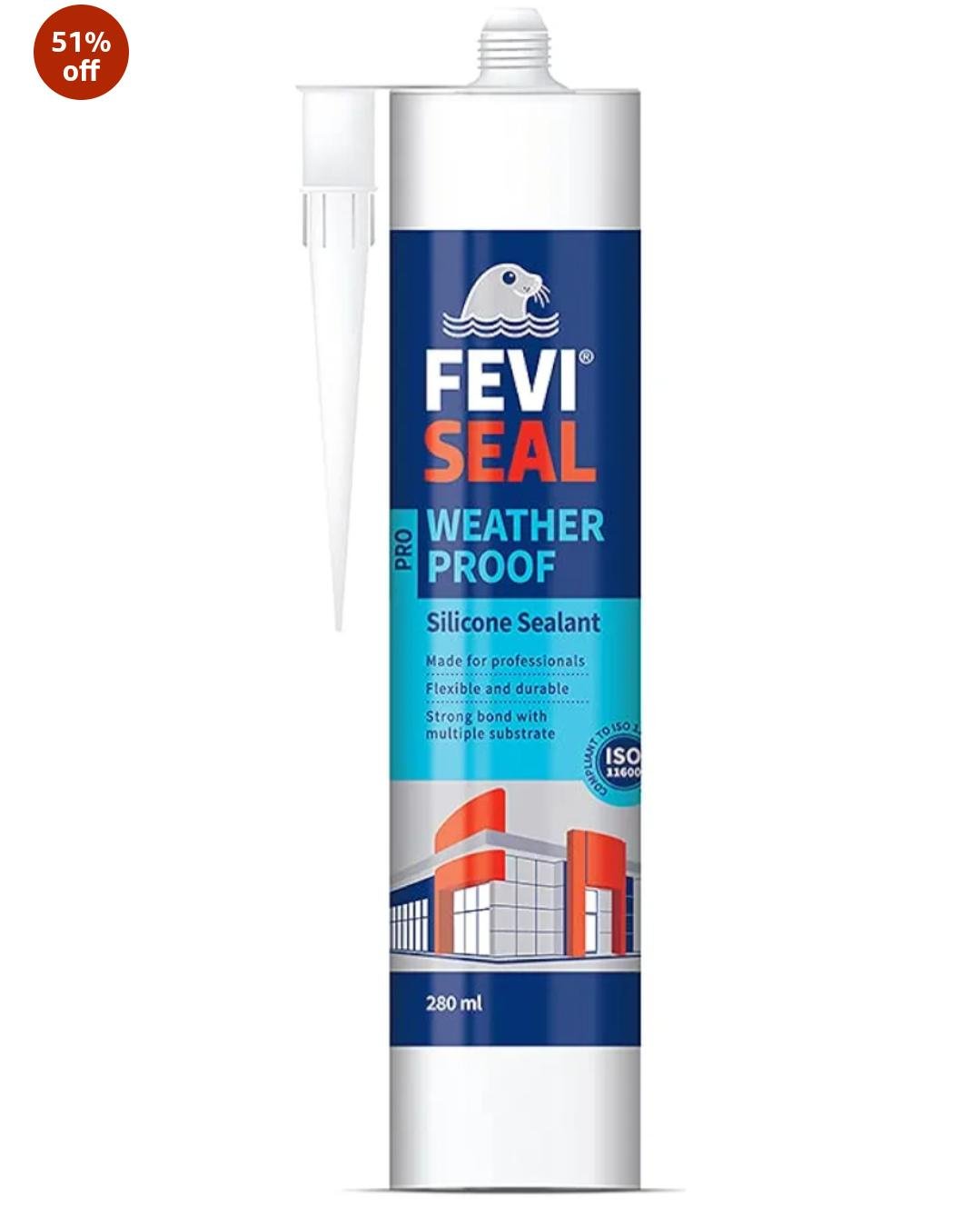 Fevi Seal Weather Proof Silicone Sealant (Plumbing Joints)